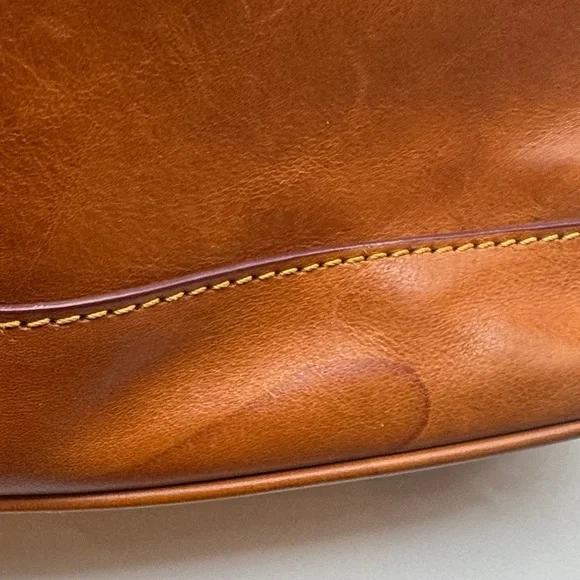 Dooney & Bourke Brown Leather Backpack As Is Condition - Picture 6 of 16